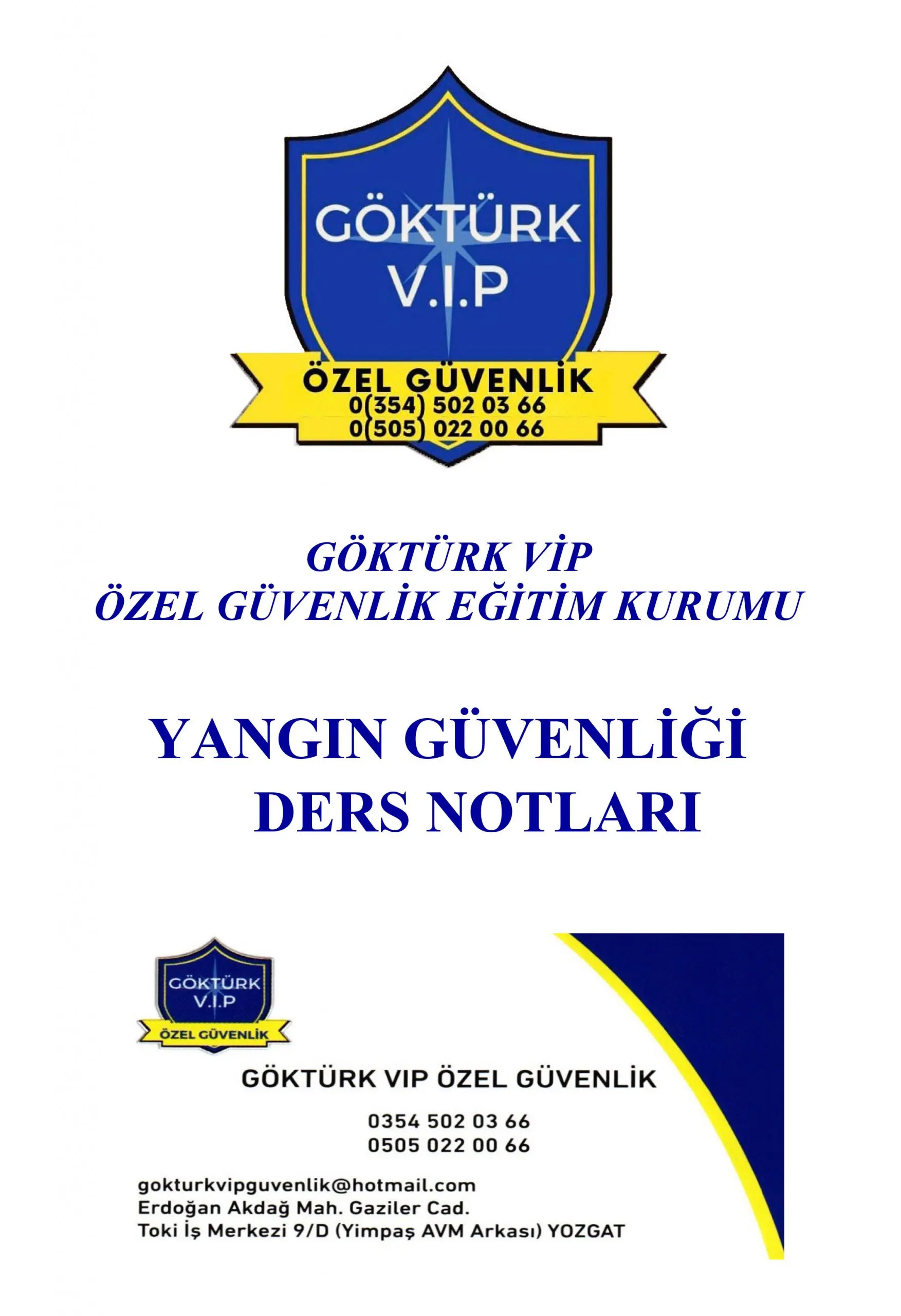Ders Notu - Yangın Güvenliği