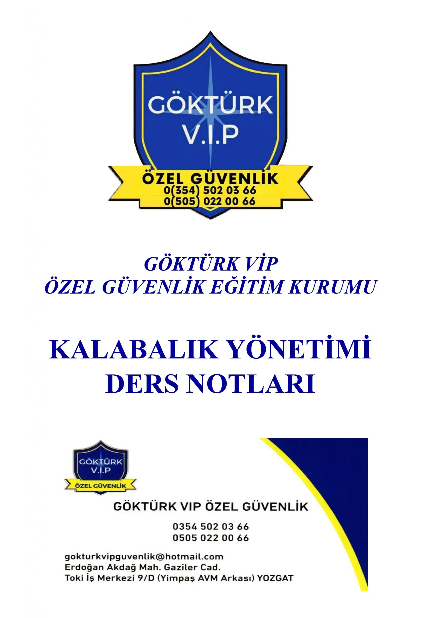 Ders Notu - Kalabalık Yönetimi